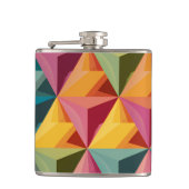 Bold Geometric Triangle Pattern フラスク (正面)