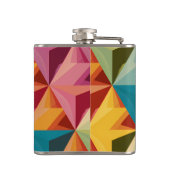 Bold Geometric Triangle Pattern  フラスク (裏面)