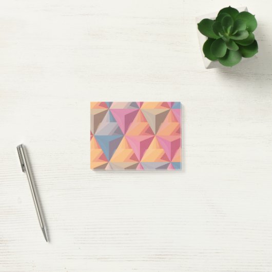 Bold Geometric Triangle Pattern  ポストイット (オフィス)