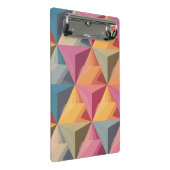 Bold Geometric Triangle Pattern  ミニクリップボード (アングル)