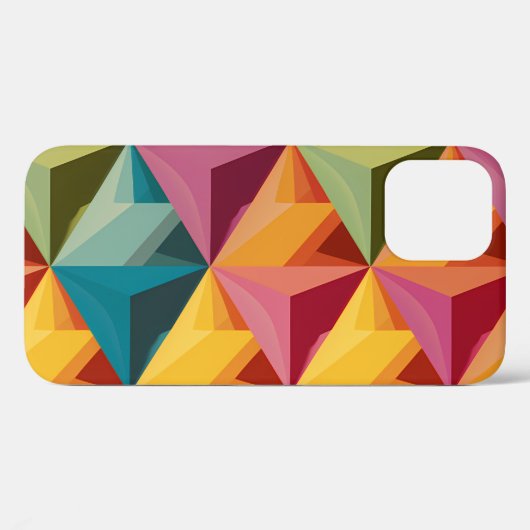 Bold Geometric Triangle Pattern Case-Mate iPhoneケース (裏面 (横))