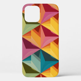 Bold Geometric Triangle Pattern iPhone 12ケース