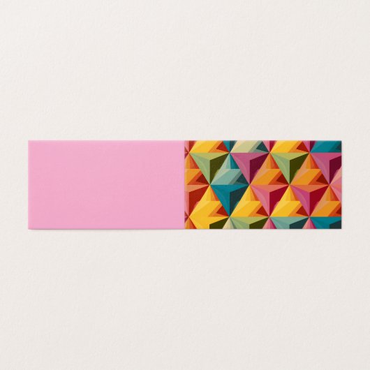 Bold Geometric Triangle Pattern Folded Card (外部フラット)