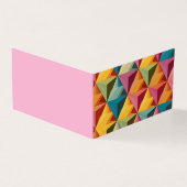 Bold Geometric Triangle Pattern Folded Card (外部)