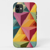 Bold Geometric Triangle Pattern IPhone Case Case-Mate iPhoneケース (裏面)