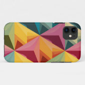 Bold Geometric Triangle Pattern IPhone Case Case-Mate iPhoneケース (裏面(横))