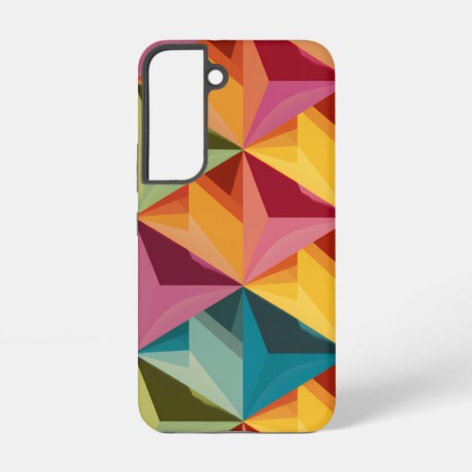Bold Geometric Triangle Pattern Samsung Galaxyケース (裏面)