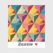 Bold Geometric Triangle Pattern Sticker シール (シート)