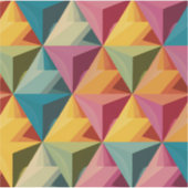 Bold Geometric Triangle Pattern Sticker シール (正面)