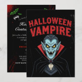 Bold Gothic Halloween Invitation 招待状 (正面/裏面)