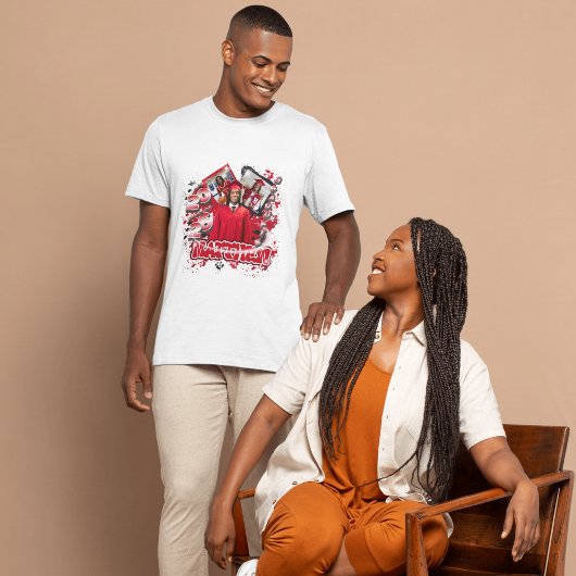 Bold grad modern trendy graduation personalized tシャツ