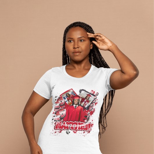 Bold grad modern trendy graduation personalized tシャツ