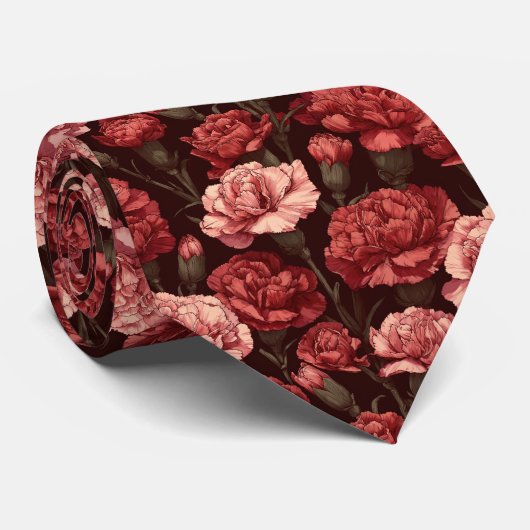 Bold Graduation Gifts For Him Carnation Flower ネクタイ (ロール)