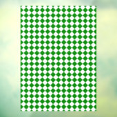 Bold Green and White Chevron Pattern ウィンドウサイン (シート3)