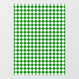 Bold Green and White Chevron Pattern ウィンドウサイン
