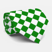Bold Green and White Chevron Pattern Classic ネクタイ (ロール)