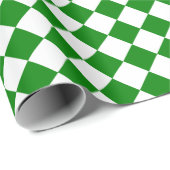 Bold Green and White Chevron Pattern Classic ラッピングペーパー (ロールコーナー)