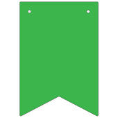 Bold Green Background | Solid Grass Tone Design バンティングフラッグ (第1の旗)