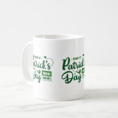 Bold Green Irish Quote St Patrick’s Mug コーヒーマグカップ (正面左)