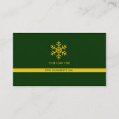 Bold Green Yellow Modern Business Card 名刺 (裏面)