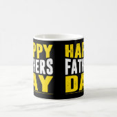 Bold Happy Father's Day Typographic Coffee Mug コーヒーマグカップ (中央)