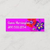 Bold Hibiscus Profile Contact Cards コーリングカード (正面)