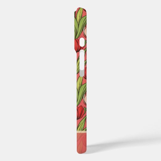 Bold Holiday Gift Tulip Floral Custom Case-Mate iPhoneケース (裏面 / 左)