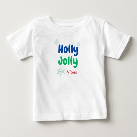 Bold Holly Jolly ベビーTシャツ (正面)