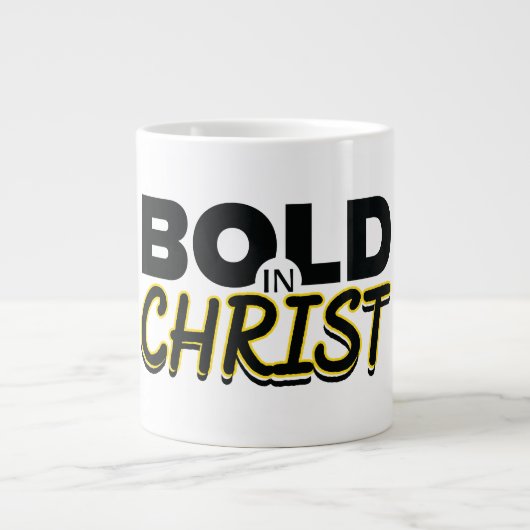 BOLD IN CHRIST ジャンボコーヒーマグカップ (正面)