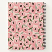 Bold Inky Floral Pattern | Hand-Drawn Botanical ノートブック (裏面)