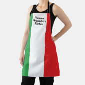 Bold Italian Flag of Italy Personalized Apron エプロン (インサイチュ)