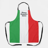 Bold Italian Flag of Italy Personalized Apron エプロン (正面)