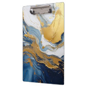 Bold Lava Flow in Gold and Blue クリップボード (左)