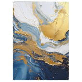 Bold Lava Flow in Gold and Blue クリップボード (裏面)