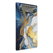 Bold Lava Flow in Gold and Blue ミニクリップボード (アングル)