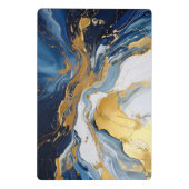 Bold Lava Flow in Gold and Blue ミニクリップボード (裏面)