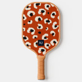 Bold Leopard Monogrammed Pickleball Paddle ピックルボールラケット (正面)