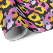 Bold Leopard Pattern Retro Glam y2k Animal Print ラッピングペーパー (ロールコーナー)