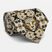 Bold Leopard Tie | Masculine Men's Fashion ネクタイ (ロール)