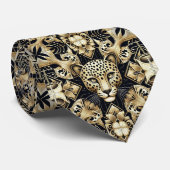 Bold Leopard Tie | Perfect for a Night on the Town ネクタイ (ロール)