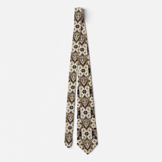Bold Leopard Tie | Perfect for a Night on the Town ネクタイ (裏面)