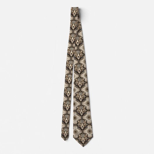 Bold Leopard Tie | Perfect for a Night on the Town ネクタイ (裏面)