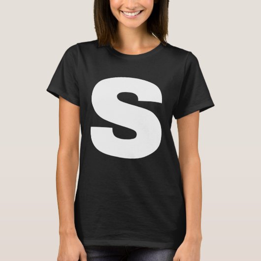 Bold Letter S Alphabet Characters Big Font Capital Tシャツ (正面)