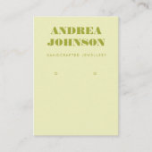 Bold Lime Green Mid Century Mod Earring Display 名刺 (正面)