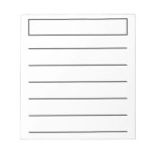 Bold Line Wide Rule Low Vision Simple ノートパッド (正面)