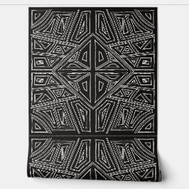 Bold Lines - Symmetrical Tile - Black And White  壁紙