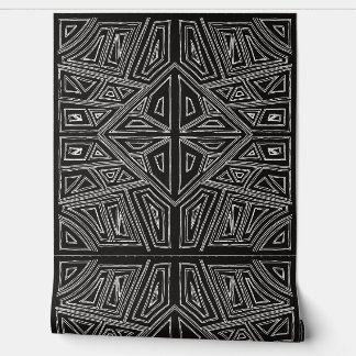 Bold Lines - Symmetrical Tile - Black And White  壁紙