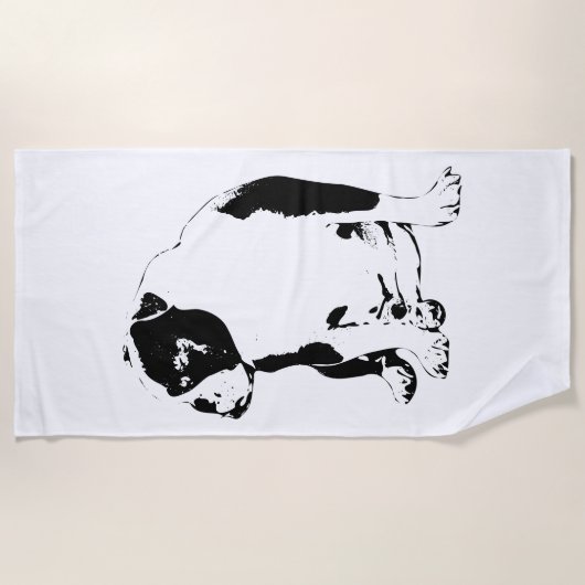 Bold Lines, Year‑Round Mate ビーチタオル (正面)