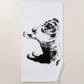 Bold Lines, Year‑Round Pal ビーチタオル (正面)