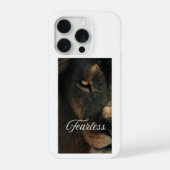 Bold Lion Eye Strength and Courage iPhone/Samsung iPhoneケース (裏面)